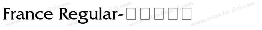 France Regular字体转换
